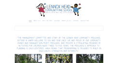 Desktop Screenshot of lennoxheadcommunitypreschool.com.au