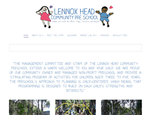 Tablet Screenshot of lennoxheadcommunitypreschool.com.au